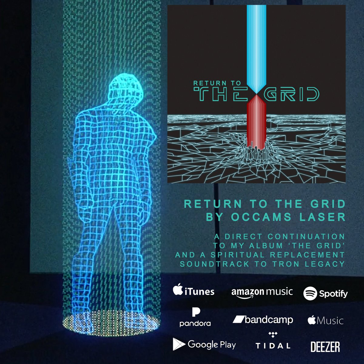 occams_laser_'s tweet photo. 'Return to the Grid' has been out a month &amp; the response has been amazing!
A huge thanks to everyone who has purchased/streamed the album. If you haven't already; check it out here -
iTunes https://t.co/DcykbJeTDN
Spotify https://t.co/Vjb6kfn5Cj
Bandcamp https://t.co/snQwfI6Sxt https://t.co/PE2RZnVOfj