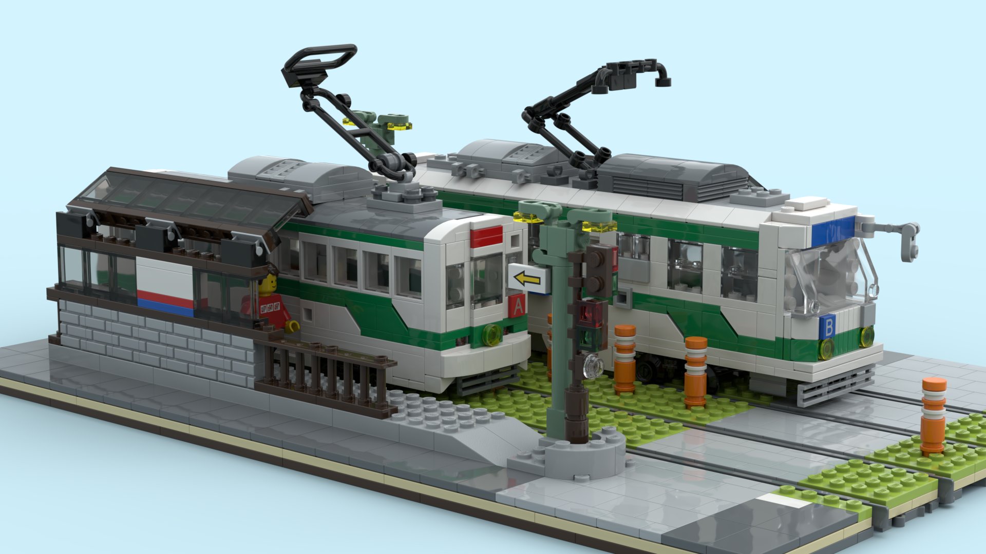 レゴ　路面電車と駅 Amazon.co.jp: レゴ LEGO シティ ダウンタウン路面電車と停留所