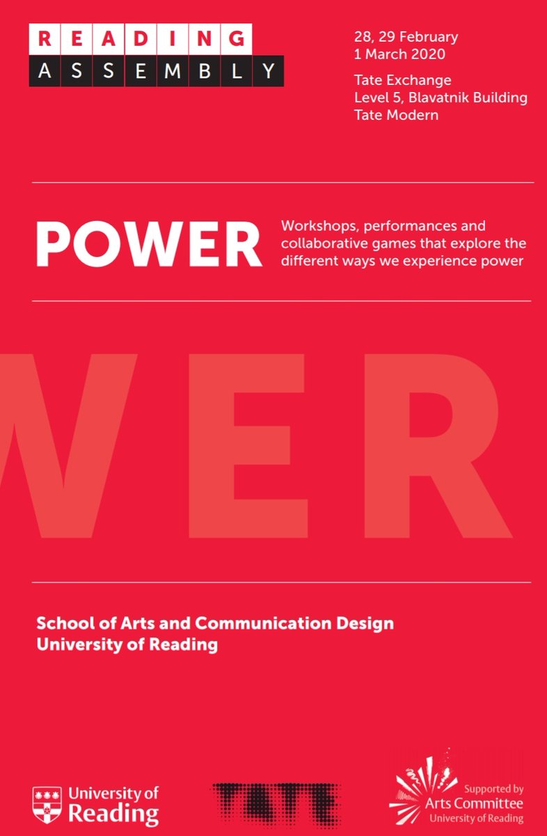 Amy_Butt_'s tweet image. Really excited to be in the @TateExchange this afternoon, as part of a series of workshops and events which explore questions of power and agency in art and architecture. 

 #ReadingAssembly #TateExchange
@Rdg_uni_arts @UniRdg_Arc @UniofReading @Tate @UniRdg_Typo