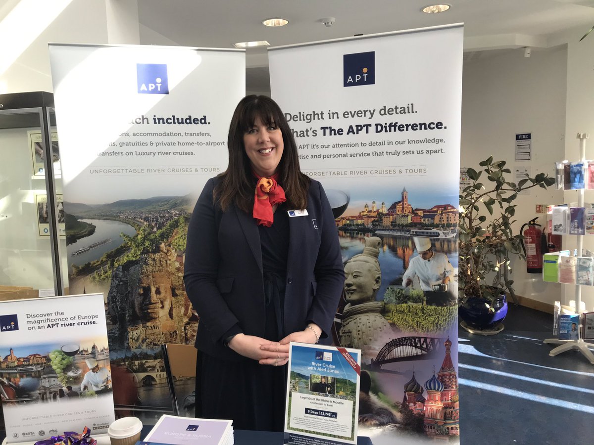 APT_Becky's tweet photo. Here we go, the @NewellsTravel Holiday show is starting NOW!
The weather’s calmed down and there’s a queue at the door already! Can’t wait to talk all things #APT! #theAPTdifference #rivercruise #escortedtouring @APTAgentClub https://t.co/4EEARfxSVW