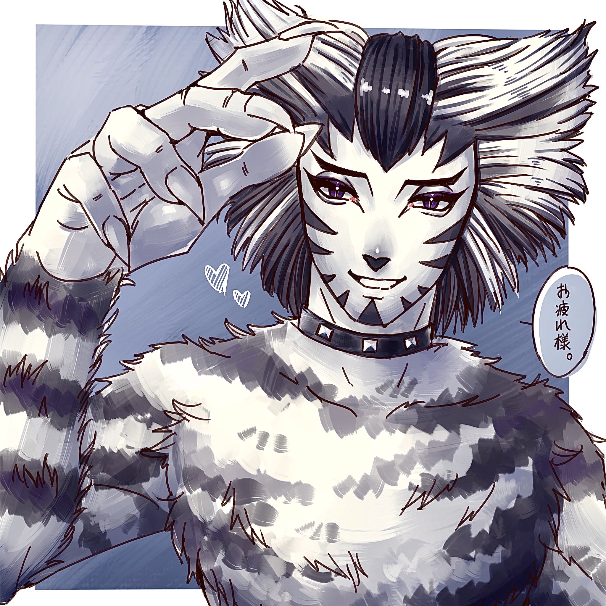 もちこ リーダー に頭ポンポンしてもらえる夢絵を描きたかった T Co 907ry3w6kf Twitter