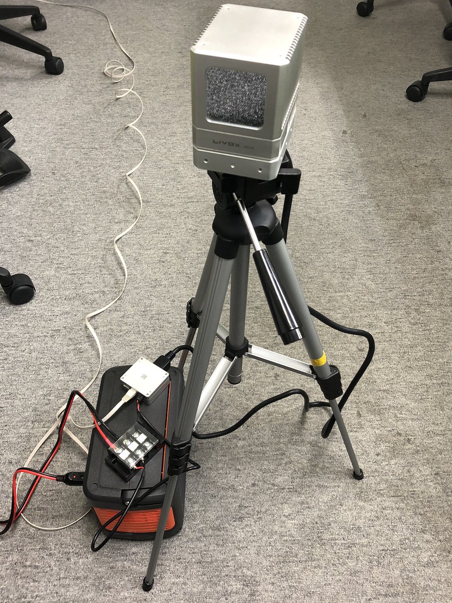 sotongshi's tweet photo. γ«γΌγΏγθθ² γ£γ¦ζ©γγ¨οΌ
#Livox #Lidar #mid40 https://t.co/0eGspUbtvc