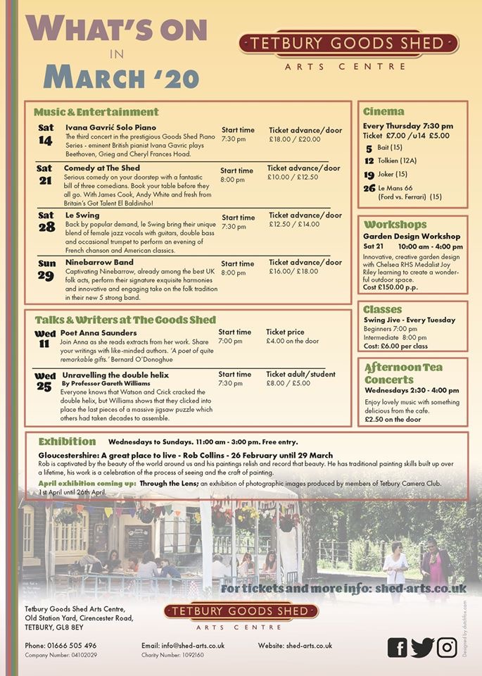 tetburygsp's tweet photo. Pinch and a punch....

It's the 1st of March today, which means our March "What's on" leaflet is now available.

Another busy month ahead 😀 https://t.co/pjiI16OqGQ