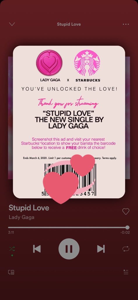 josephyzrael's tweet photo. thank you @ladygaga #StupidLovebucks https://t.co/JbNdTOhD2o