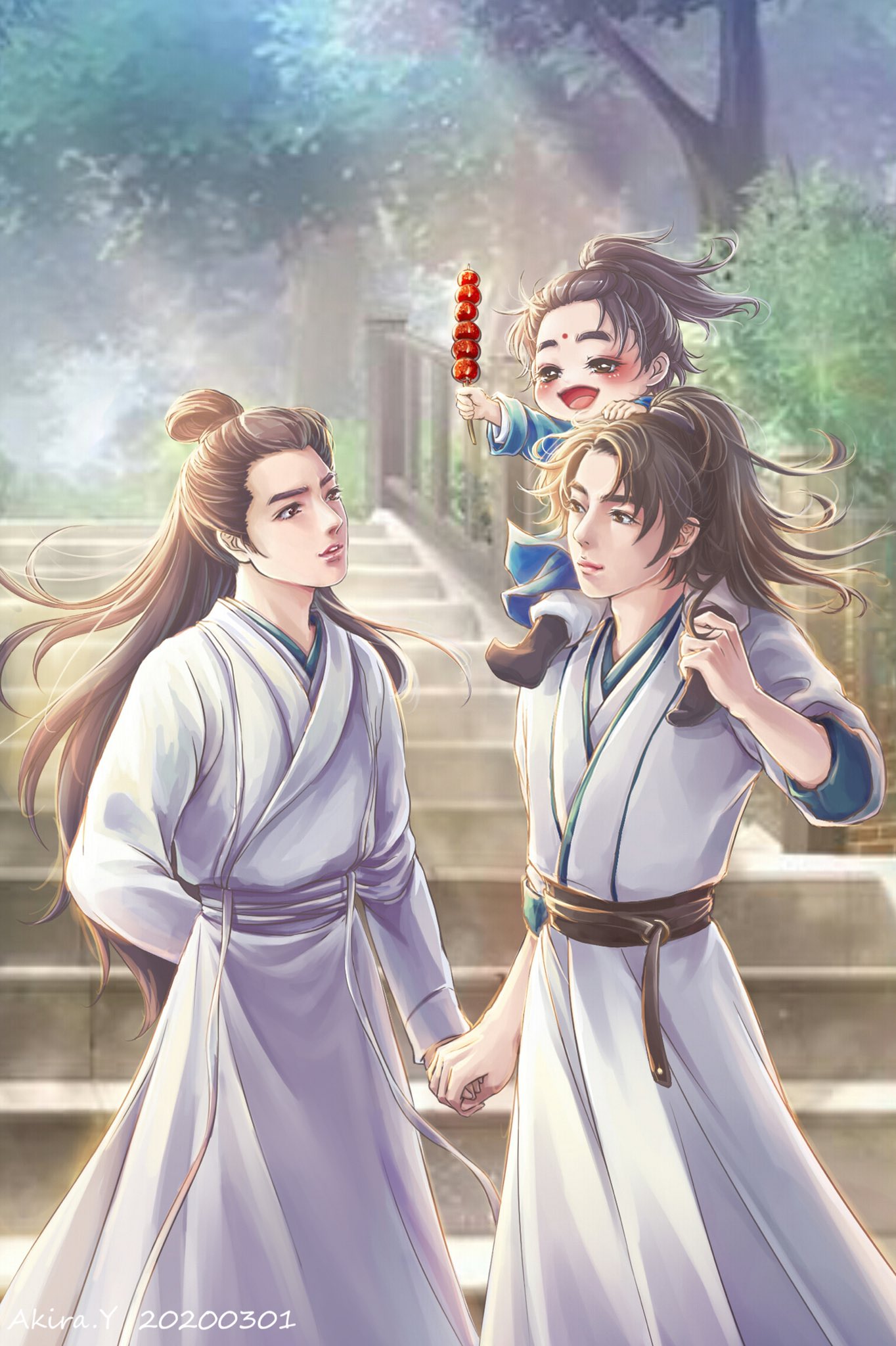 Akira Y 允言和他们的儿子 甜甜的一家三口 謝允と言冰雲と息子の3人家族 博君一肖 Bjyx 博肖