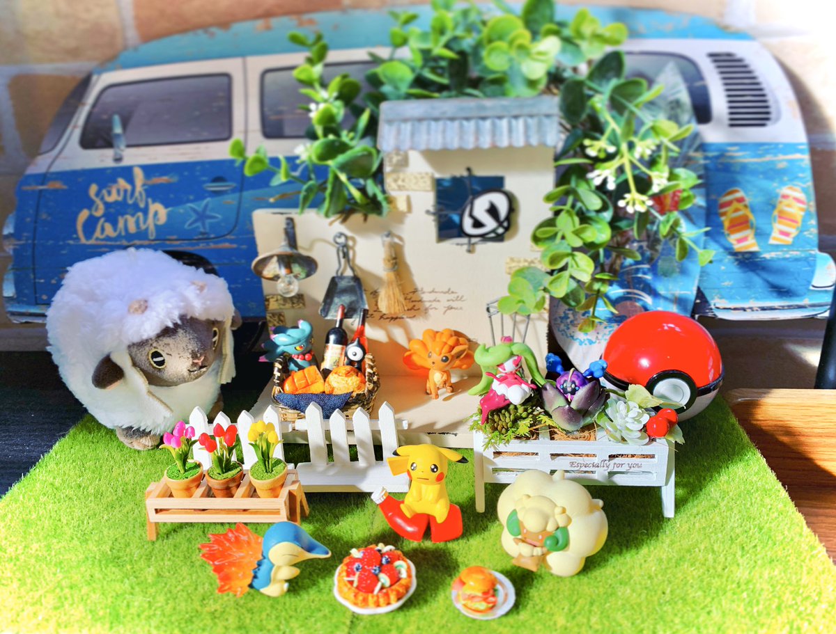 pokemon (creature) poke ball ground vehicle food sitting poke ball (basic) flower  illustration images