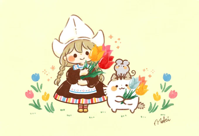 今日から3月…!
オランダの民族衣装かわいい??? 
