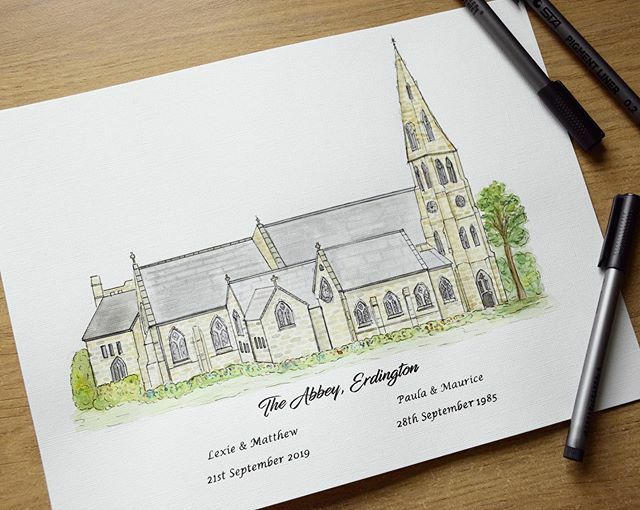 ootbcraft's tweet photo. Happy Sunday 🖌💒
Finished my latest commission today, can’t wait to share it with you 🤗
.
.
.
.
.
#weddingvenuepainting #weddingpainting #weddingvenueart #weddingchurchpainting #statleyhomes #beautifulbuildingsuk #buildingpainting #watercolourbuilding #weddingvenue #weddingve… https://t.co/LeYfQGB0nC
