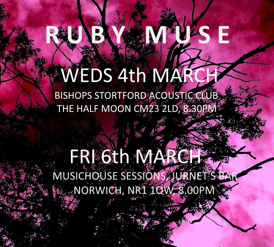 rubymuse1's tweet photo. Roll up.. Roll up.. Ruby Muse, purveyors of fine music for the soul, have two events this week! Hope to see you there... https://t.co/uVO9Xezi8V