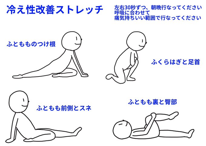 #がんばろう日本
#免疫あげよう

ニュースを見てると
ネガティブな情報ばかりなので
ここではポジティブに
免疫力を上げる情報を
つぶやきたいと思います

免疫力は
体温が1°c下がると30%落ちるといわれているので
冷え性を改善するストレッチです

コロナなんかに負けないぞ!
がんばりましょう! 