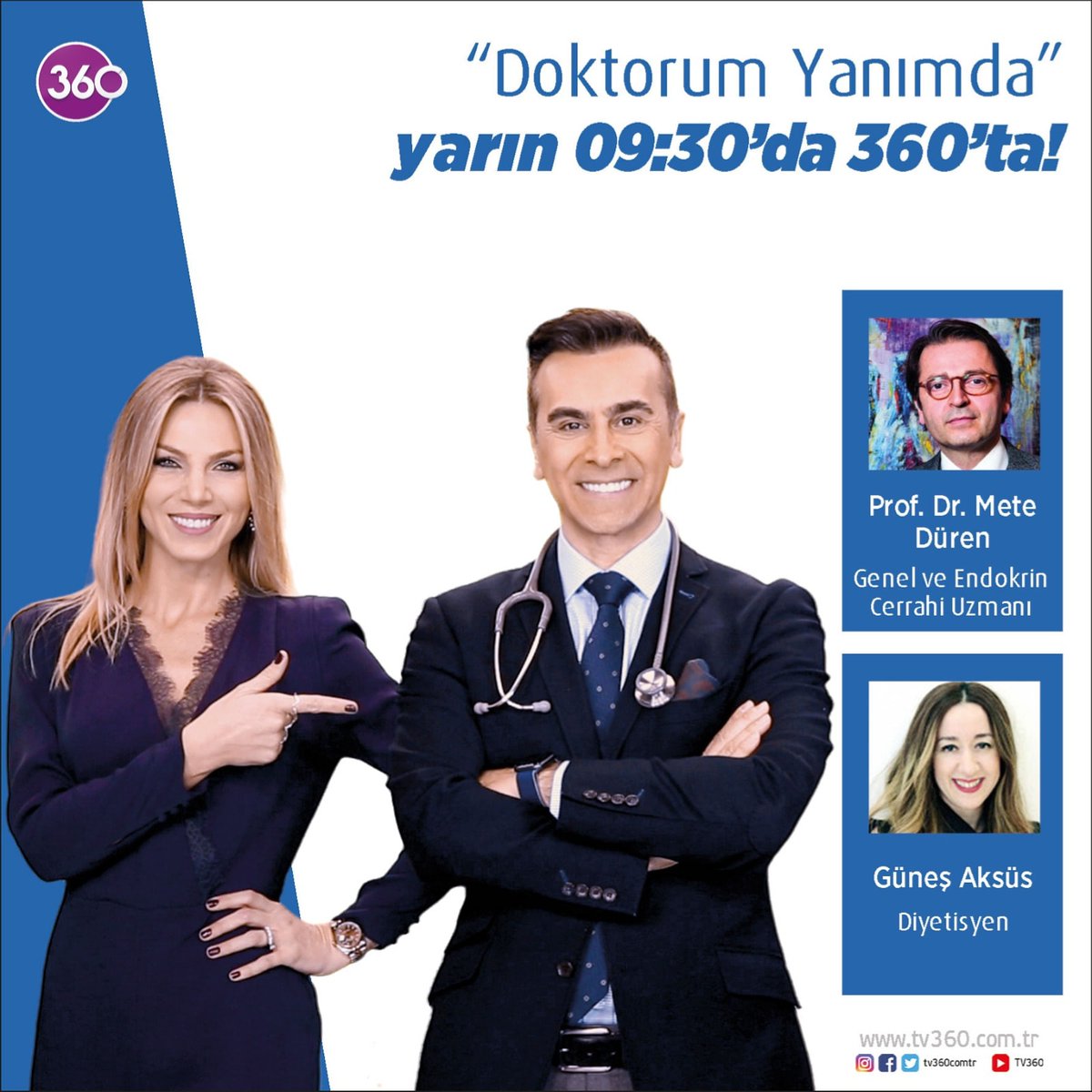 Troid nedir
Troid bezinin az çalışması çok çalışması ne anlama gelir? 
Genel ve Endokrin cerrahı Prof.Dr.Mete Düren merak edilen soruların cevaplarını yarın canlı yayında anlatacak.
Sağlıklı ve hızlı zayıflamanın sırları neler? 
Diyetisyen Güneş Aksüs canlı yayında anlatacak