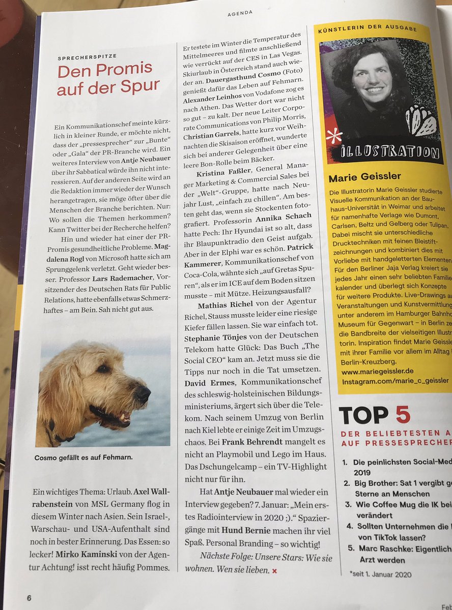 So. Jetzt kommen wir mal zu den wichtigen Themen im <a href="/pressesprecher/">pressesprecher</a>, ich habe sehr gelacht über diese humorvolle neue Rubrik zum Thema Pörsonal Bränding 😂