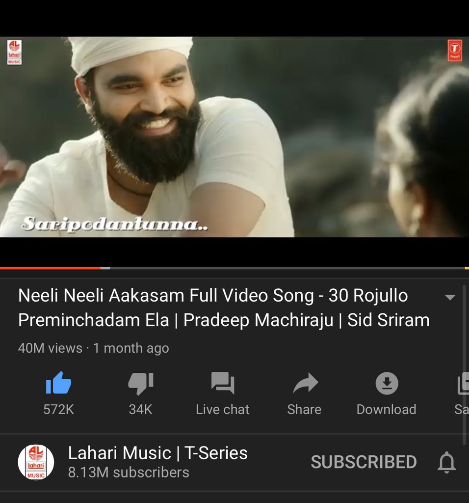 impradeepmachi's tweet photo. ❤️ 50 Million!!❤️
Thank you audience for this love 🙏
Thank you @urstrulyMahesh sir 🙏
Thanks to my team who made this possible 🤗🙏
@sidsriram @boselyricist @anuprubens @DirectorMunna1 #sunitha @Actor_Amritha @UrsVamsiShekar @LahariMusic @TSeries 
#30rojullopreminchadamela https://t.co/5hRpezVhVw