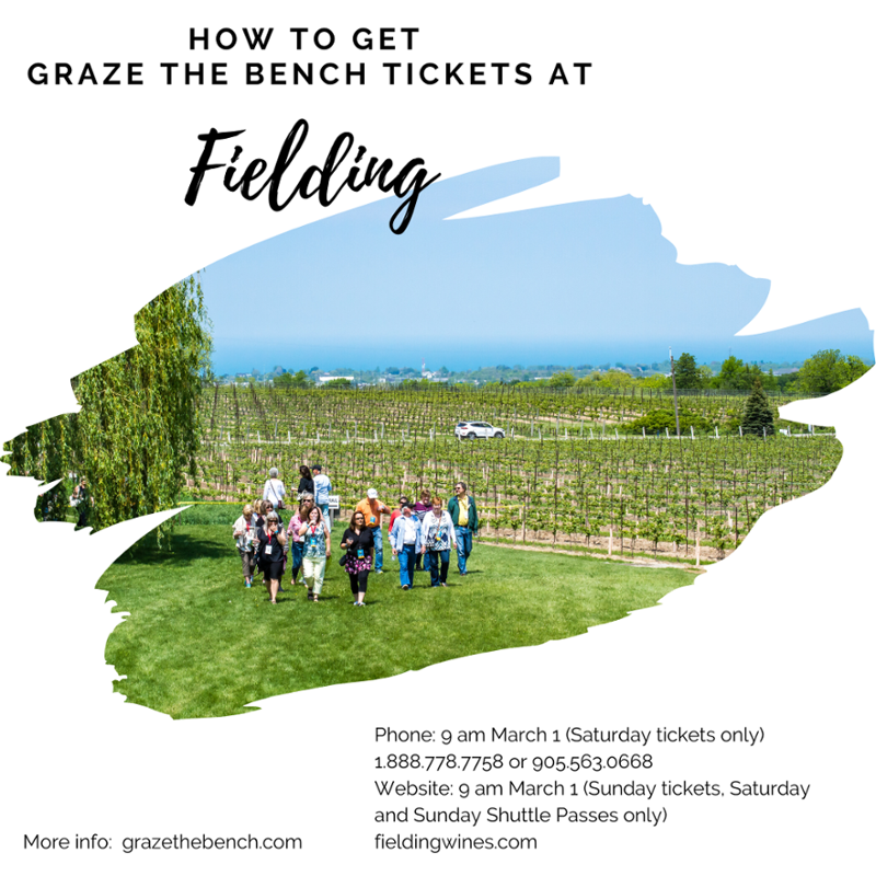 #GrazetheBench 2020 tickets go on sale at 9am! qoo.ly/34njtq 
As well, <a href="/FieldingWinery/">Curtis Fielding</a> is selling Saturday tickets by phone ONLY. Sunday tickets and all shuttle passes are available via their website. fieldingwines.com