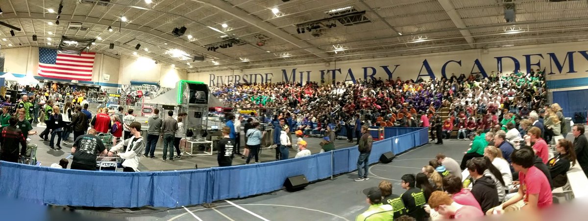LanierCDAT's tweet photo. #pchgameday #frc is in Gainesville today and tomorrow! Thanks to #statefarmit @MeggittTraining and @Nordson_Corp for helping our team to get here! #wearegcpscte #robots #frc4509 #stem https://t.co/6guq2Cijf5