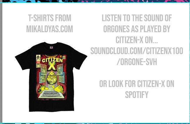 Citizenx2017's tweet photo. Thanks to everyone that listened to “Orgone SVH” at the Zone 4 launch  last night-see the link to the track on Soundcloud below t. PS- T-shirts are coming soon, more info to follow. 
@MikalDyas #ambient #chill #synthwave #darkwave #vaporwave #orgoneaccumulator #orgones https://t.co/hpMXnW05Eb