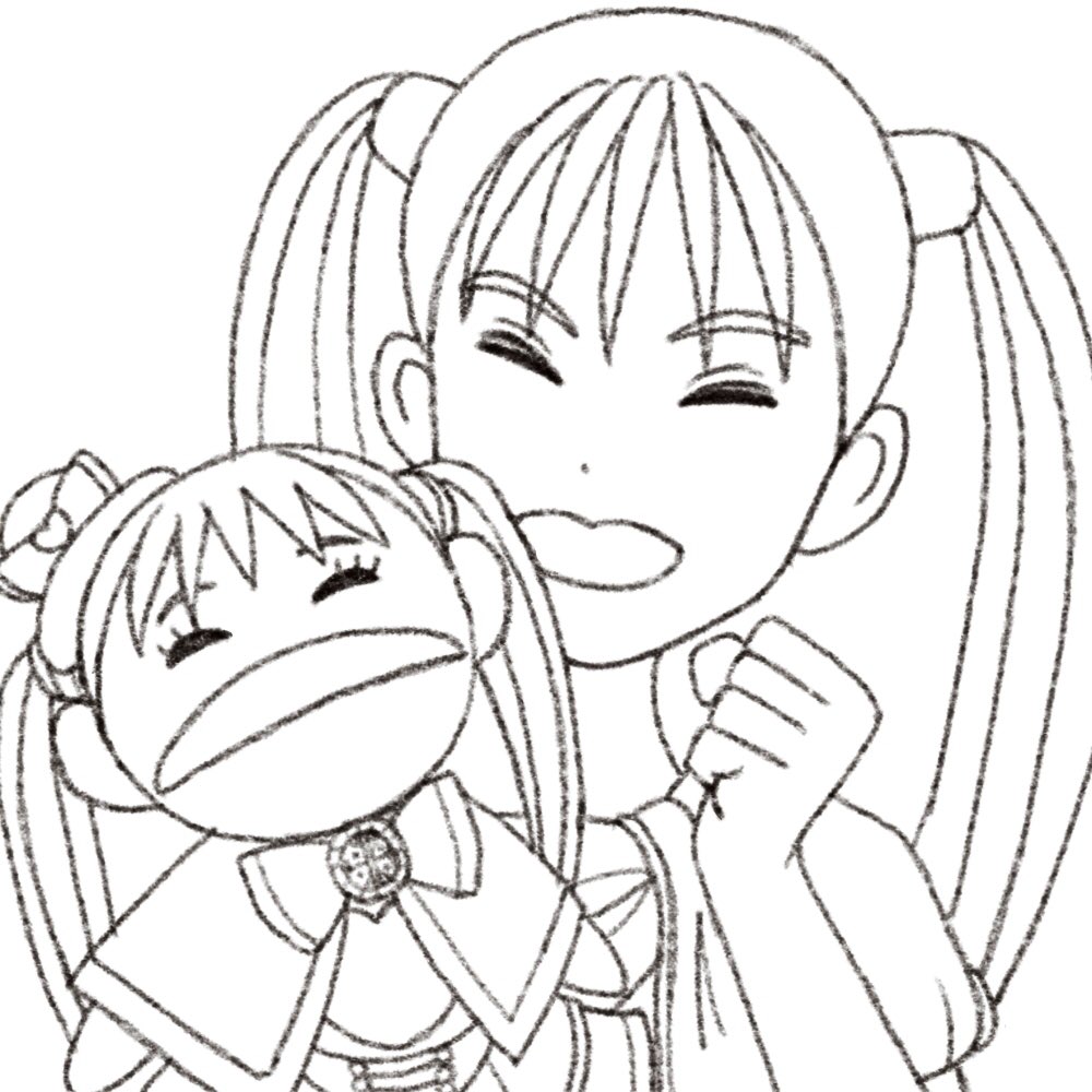 げんこつ On Twitter いきなりぬりえですって言われても何の絵か分からないと困りますよね 1 Girls メンバー9人をパペット風に 2 ファントミラージュ桜衣ココミ役の菱田未渚美 ひしだ みなみ ちゃん 3 ファントミラージュ紫月ヨツバ役の原田都愛 はらだ とあ ちゃん