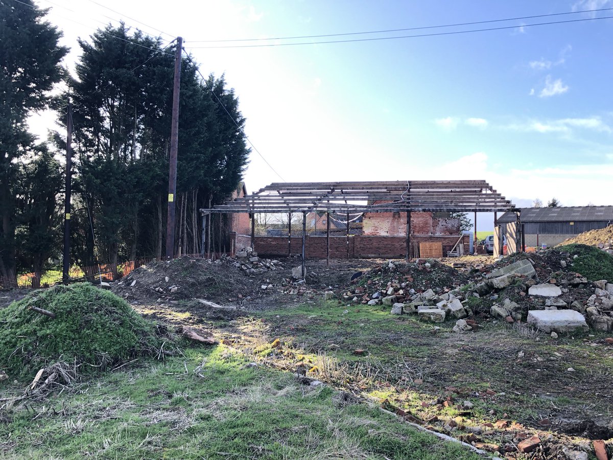 cornsie's tweet photo. Getting ready to actually start converting this pile of steel into something resembling a home. #selfbuild hoping to get permission to put #ssr2 roof on it🤞🏼#HBRshow20 https://t.co/X8ms6phPmZ