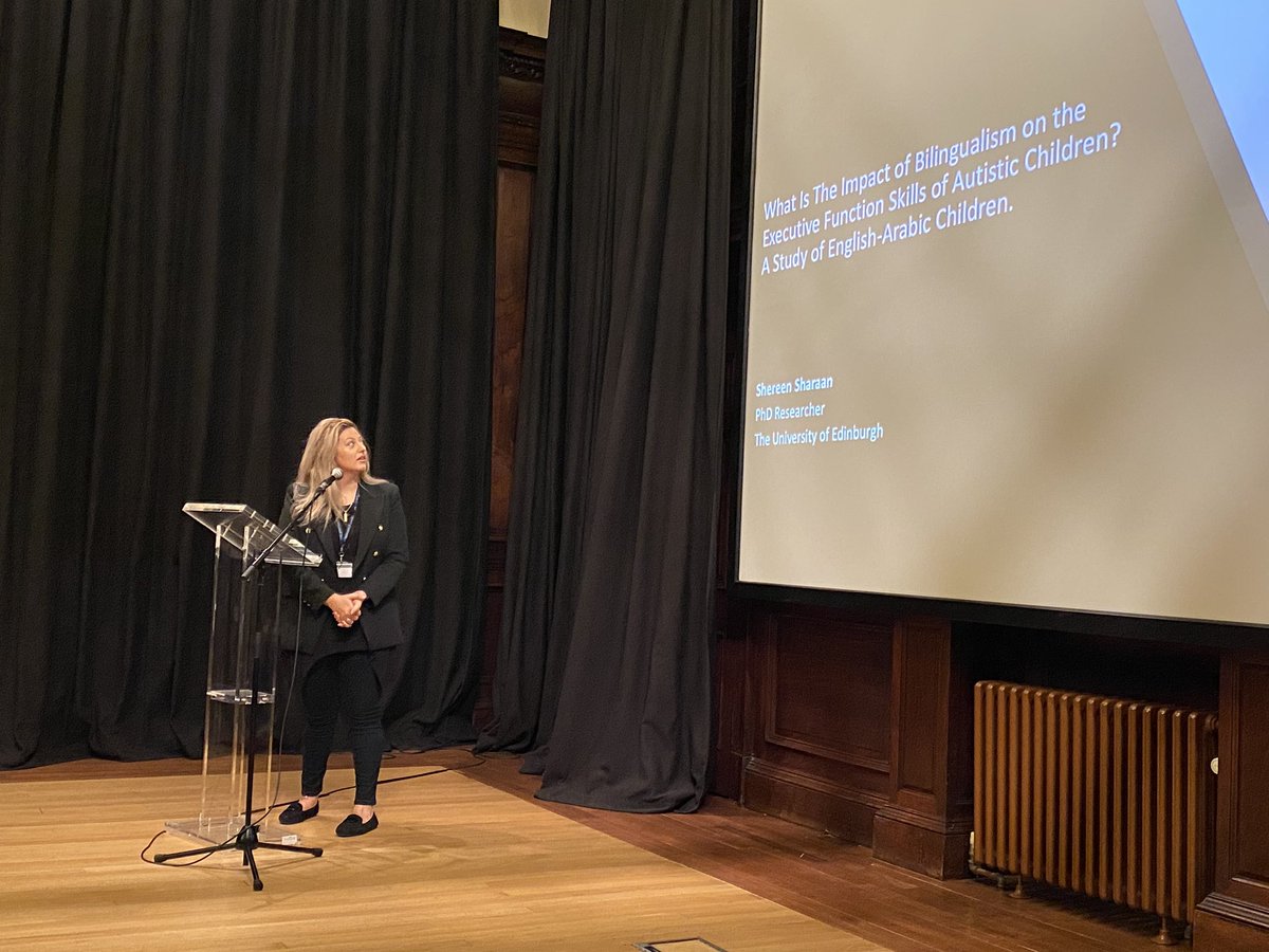 PolyglotMeetup's tweet photo. Shereen Sharaan joins us to talk about her research into #bilingualism and #autism - we’re proud to celebrate and raise awareness of our #Neurodiversity in the language community at #TheLanguageEvent @EdinburghUni @shereensharaan https://t.co/KsLcsOeE0r