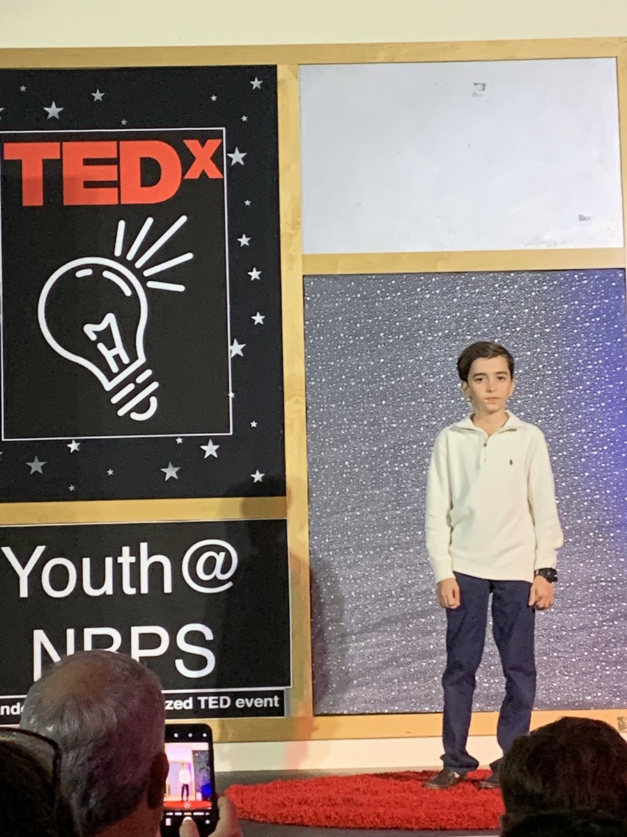 My 6th grade student, Christopher Evans <a href="/urnevertooyoung/">Christopher Evans</a> shared his incredible story <a href="/TEDxNBPS/">TEDxYouth@NBPS</a>. It was a wonderful night <a href="/NBPSEagles/">North Broward Prep</a>!
