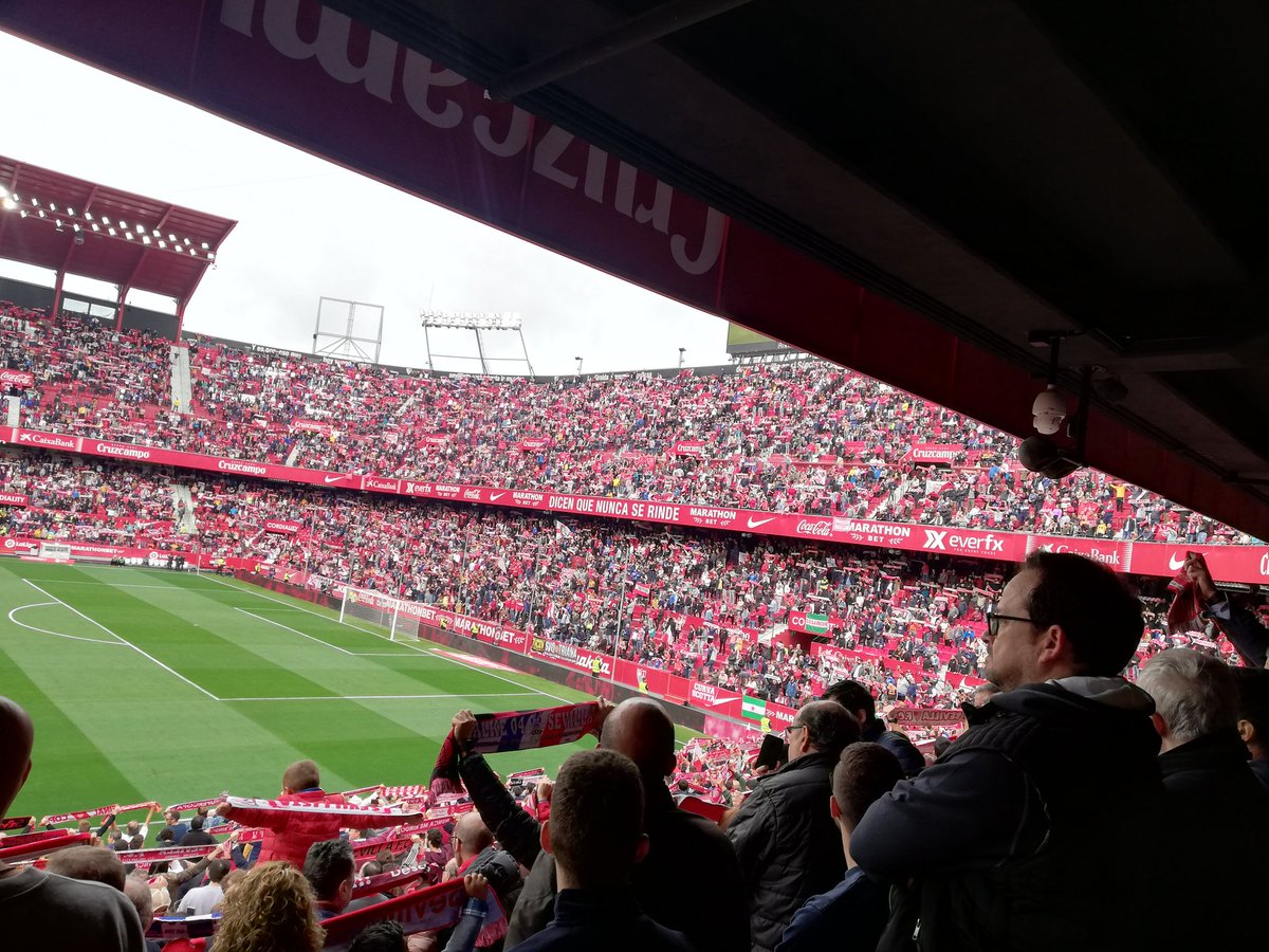 TroupyTRFC's tweet photo. Two nil to the Nervionistas at half-time #SEVOSA https://t.co/8aXLjNoInD