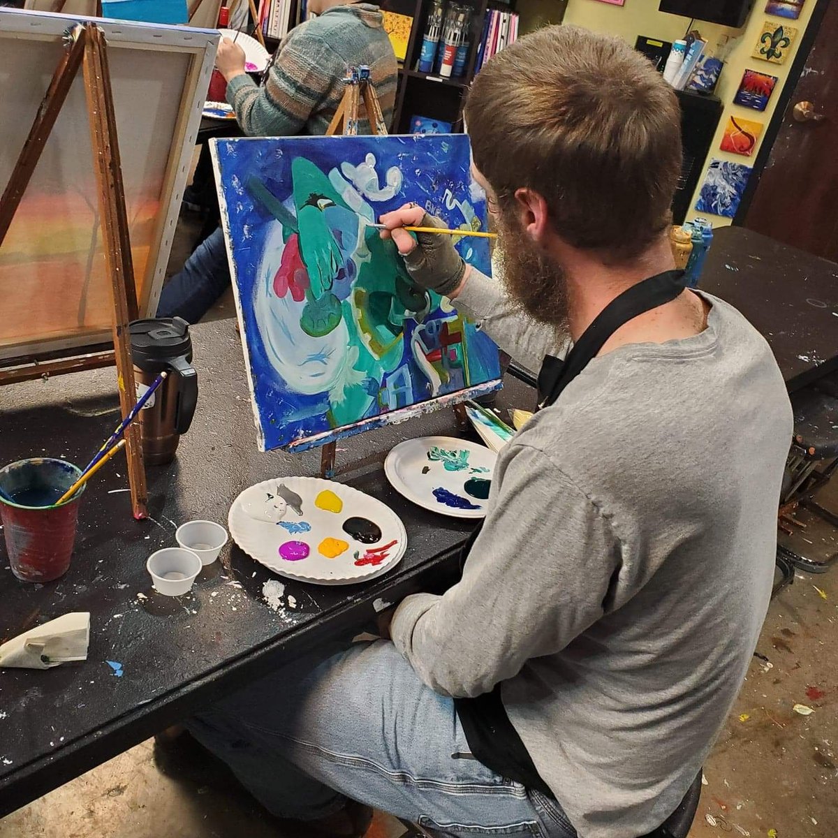 CCtchCreativity's tweet photo. Painting with pops. #abstractexpressionism #abstract #abstract_art #cccartwork #surrealism #trippyartwork
#cantcatchcreativity
#ArtistOnTwitter #artistbradleyrah https://t.co/BUHxajZQk6