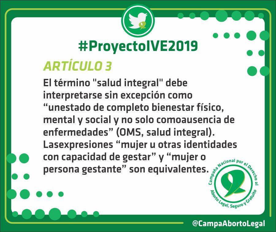 CampAbortoZSur's tweet photo. El terminó "salud integral" debe interpretarse sin excepción como "un estado completo de bienestar físico, mental y social, y no solo como ausencia de enfermedades" (OMS, salud integral). #ProyectoIVE2019 #AbortoLegal2020 @CampAbortoLegal https://t.co/JH2jlHCu02