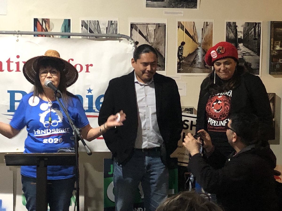RedBeretsM4All's tweet photo. @ninaturner @BernieSanders Thank you so much @ninaturner, and Team South Carolina, for absolutely EVERYTHING you did—every vote you went out and EARNED♥️🔥

You were in our hearts at @MillieKennedy13’s #NativesForBernie organizing event in Olympia! We honored our indigenous, were smudged, sang &amp; chanted! https://t.co/laGvmVGqkJ