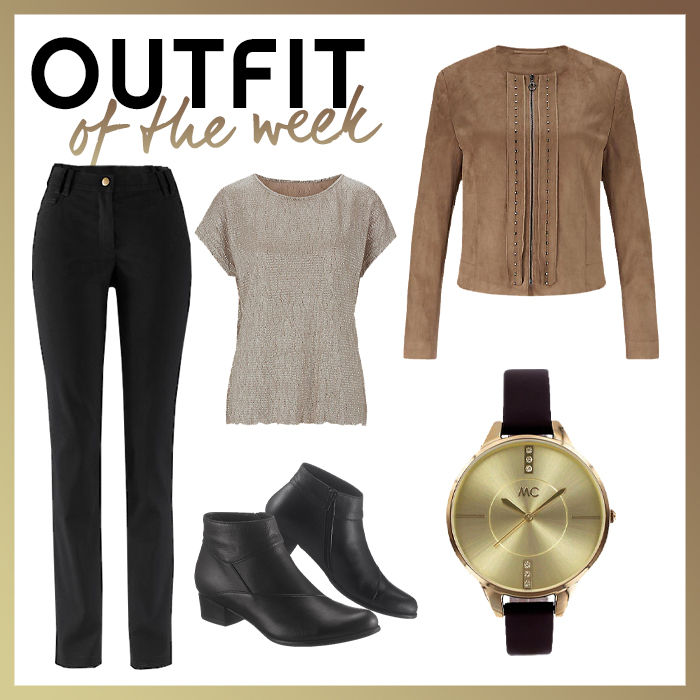 This week’s outfit of the week is perfect for an evening event! #OOTW 😍💫

Jacket – bit.ly/2Tp5E0s 
T-Shirt – bit.ly/2I4HJ0V 
Trousers – bit.ly/2PzF1ol 
Boots – bit.ly/2voodtB 
Watch – bit.ly/2uEH7w3