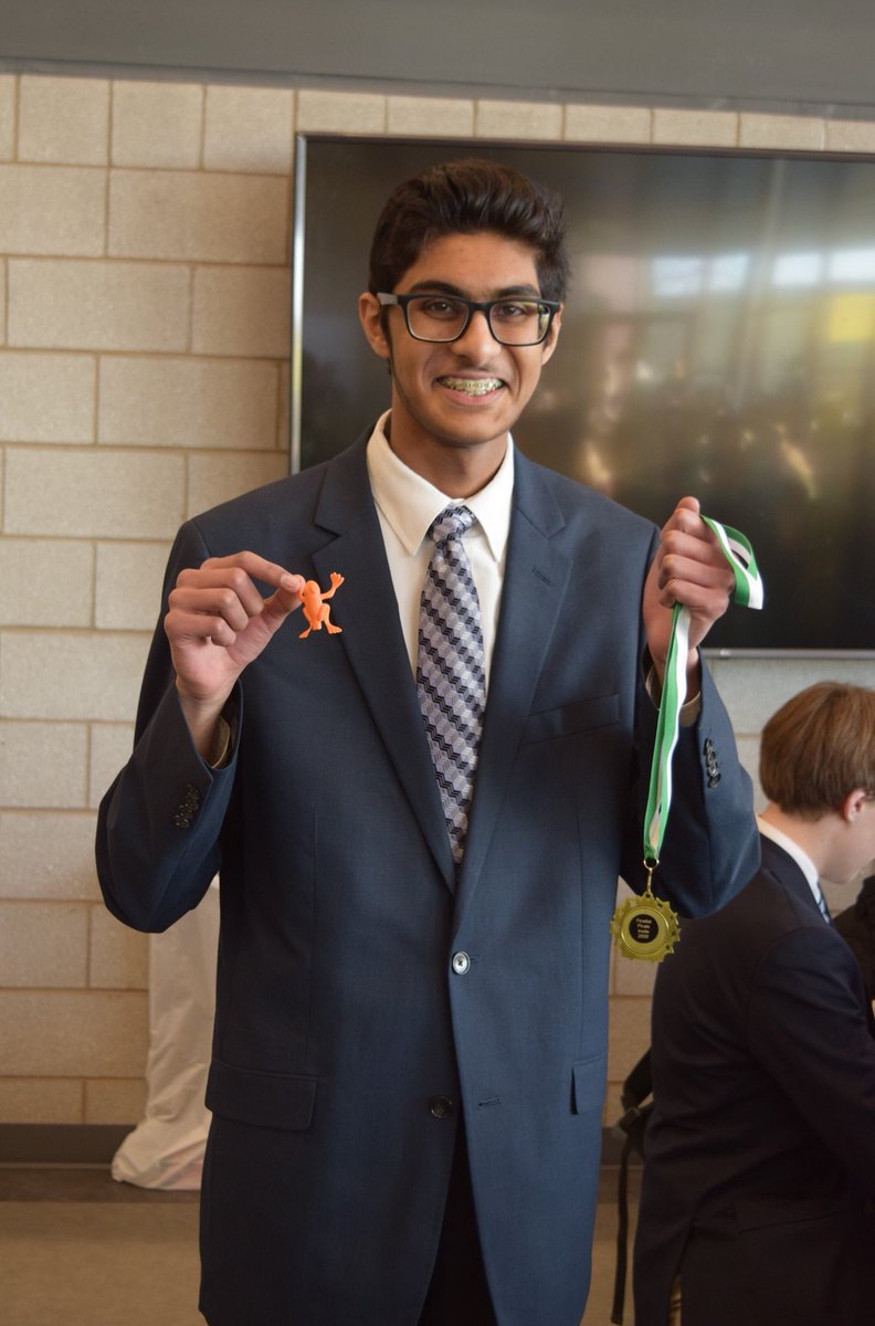 BEHSForensics's tweet photo. Congratulations Rishav Kumar a finalist in Extemp at Port Washington tournament. 😃 @BEHS_SDE https://t.co/wuz7UzD813
