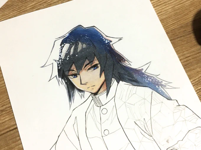 義勇さん!!
(紙に創作するの久しぶり過ぎて思うようにいかない) 