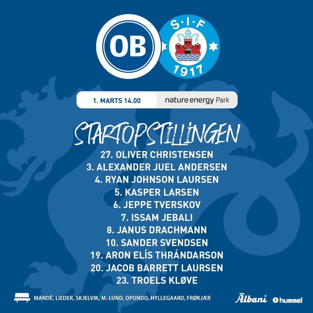 Magnus Agnar Magnusson on Elís Þrándarson (1994) makes his 1st start for OB in the league 🇮🇸👊 https://t.co/AvG2hsmhTO" Twitter