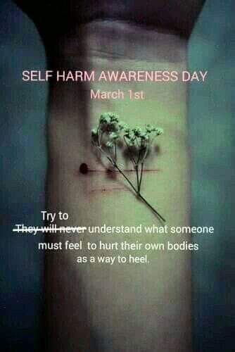 Amandacounsel's tweet photo. #SelfHarmAwarenessDay
To spread #awareness & #understanding of #selfharm which is often #misrepresented & #misunderstood in the mainstream. Those who self-harm are often left feeling alone & afraid to #reachout for #help for #fearofjudgment 💚 #SHAD #bekind #bebrave #WeAllBelong https://t.co/CNDI9Mp8v1