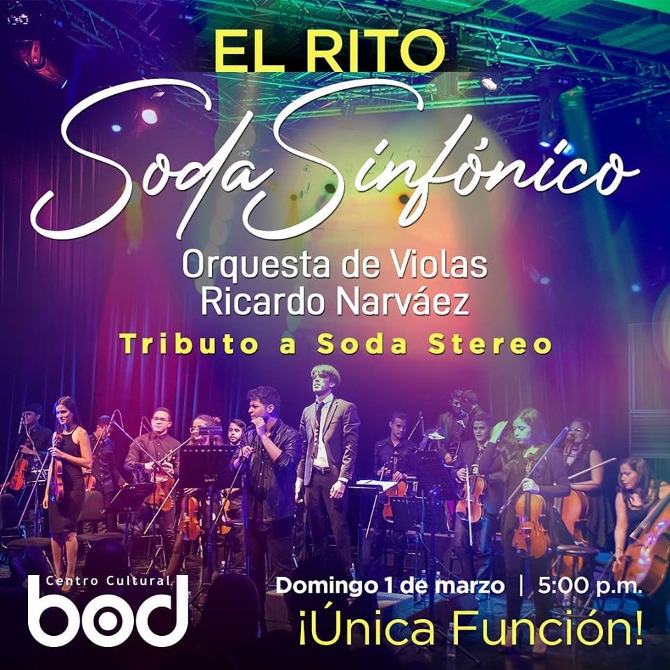 AcaCaracas's tweet photo. #AcáCaracas #FelizDomingo #1Marzo HOY inicia el tercer mes del 2020 con EL RITO #Concierto tributo a #SodaStereo en clave de violas: SODA SINFÓNICO en @CCulturalBOD a las 5:00 PM. Llégate! #ViveCCS #DisfrutaCCS #AgendaCaracasAlternativa #SodaSinfónico #Violas #LaCastellana https://t.co/WUgblGxAf6