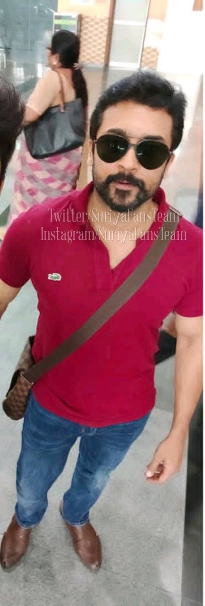 SuriyaTrend's tweet photo. • Today At Coimbatore Airport | @Suriya_Offl #Aruvaa https://t.co/QMdSdDyVIz