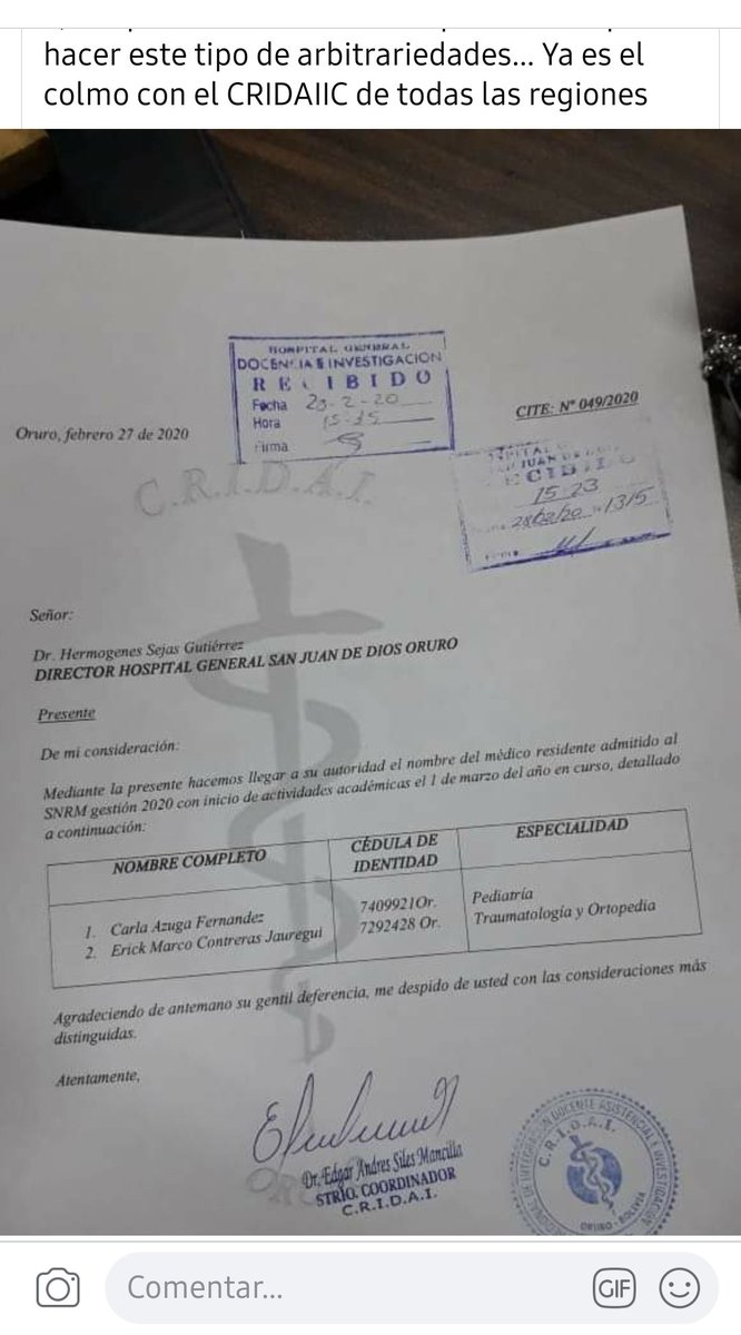 Nicolas29916505's tweet photo. #frauderesidenciamedicabol2020 https://t.co/mAfqhED4JU