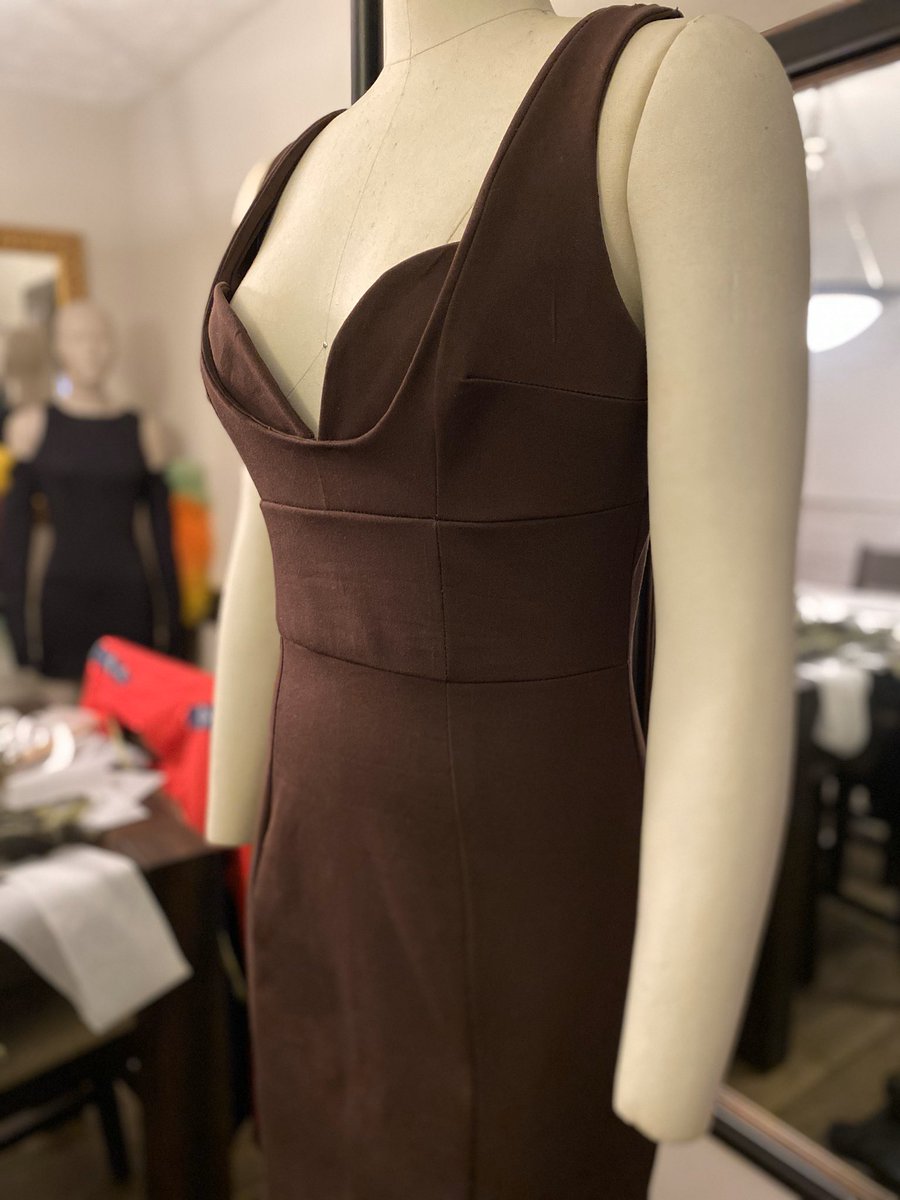 derekdeandre's tweet image. I finished the dress. A few things I would tweak. But overall I’m happy with it. Can’t wait to see it on a model with a lil dook! 😍 #loveandosker #designer #atldesigner