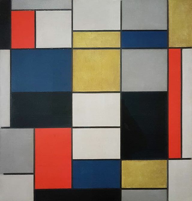 DanieleCapra's tweet photo. #PietMondrian #CompositionA #OilPainting @lagallerianazionale #Rome #AbastractPainting https://t.co/luyAZC6p7M https://t.co/kxPtkjxlkA