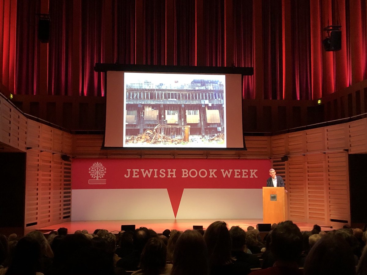 KingsPlace's tweet photo. Launched in Venice, visited Dresden & now gearing up for a 6-month spell at British Museum, @edmunddewaal’s #libraryofexile will then travel to the Grand Library of Mosul, destroyed in 2015. Books may lose battles, but will always win the war. @JewishBookWeek https://t.co/ypcvM7PiZR