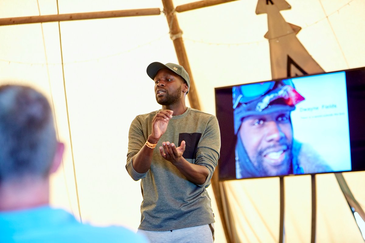 NTSWOF's tweet photo. Great to hear @PhoebeRSmith &amp; @DwayneFields (both previous #SWOF / Top of the Gorge speakers) talking to @cerysmatthews on @BBC6Music about opening doors to outdoor adventure &amp; organising transformative experiences for underprivileged &amp; underrepresented people. #WeTwo https://t.co/ktWvmw4FQp