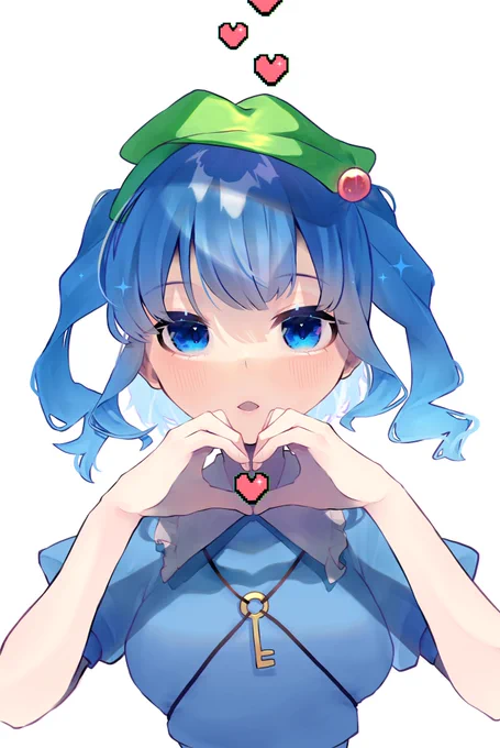?????❤️
#2500フォロワー感謝です
#東方project #河城にとり 