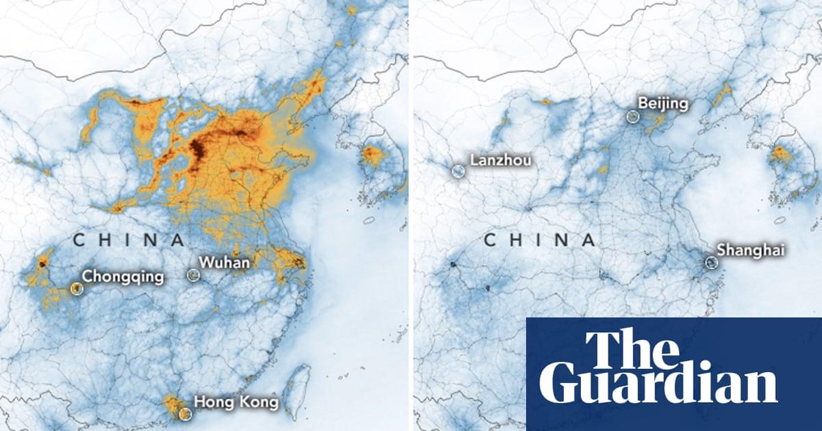 guardiannews's tweet photo. Dramatic fall in China pollution levels ‘partly related’ to coronavirus https://t.co/HCx3JxjaTV https://t.co/JmWQKCBwzD