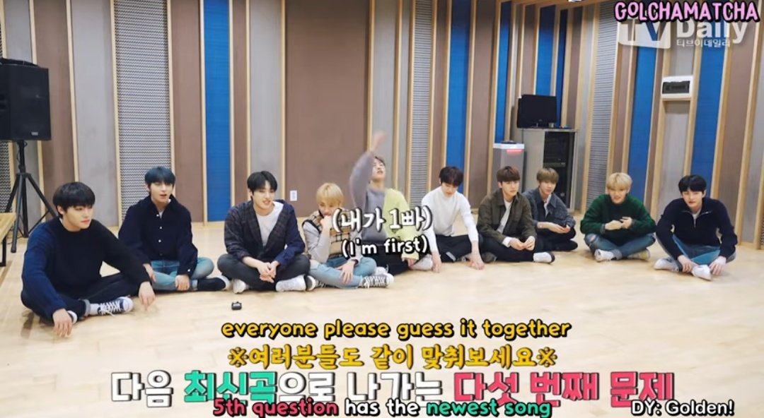 37. When that  #golcha members played guessing the title song and that appeared  #SF9 good guy  SF9 Sunbaenim   #GoldenChild  