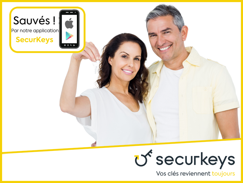 Clés perdues, porte claquée ? Grâce à l'application SecurKeys, service d'assistance de garde et livraison anonymes, de votre double de clés , en 1H partout en France, et 24H partout en Europe. 34,90€/an + remise de votre assurance. Inscription sur securkeys.com