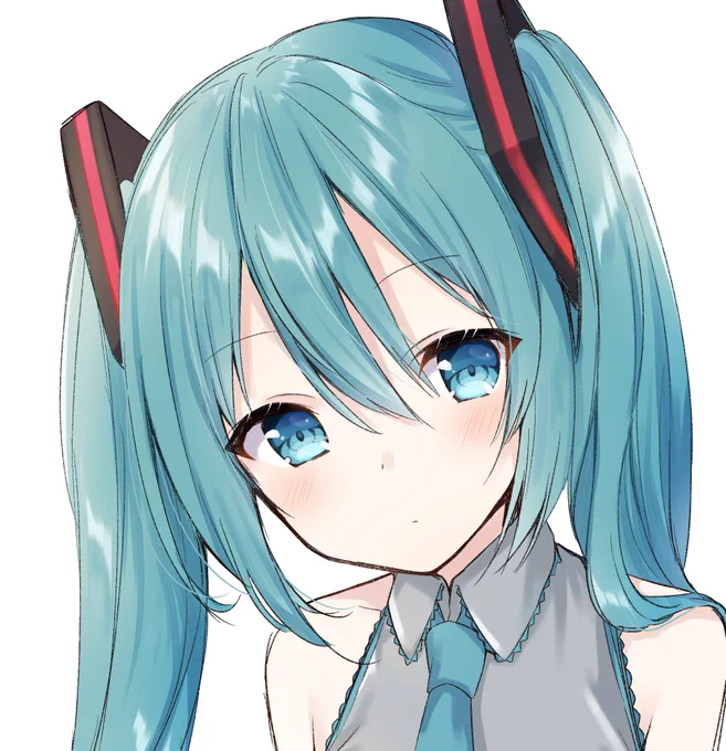 なんかミクさん描きたくなってらくがきしてた 