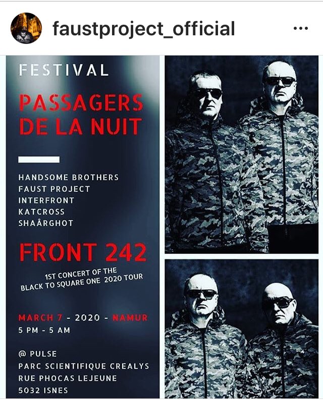 KatcrossMusic's tweet photo. MARCH 7 👉 doors openning at 5 p.m.
⏩ 6 p.m. #Faustproject
⏩ 7 p.m. #Interfront
⏩ 8:30 p.m.#Katcross
⏩ 10:30 p.m. #Front242
⏩ 00:30 a.m. #Shaârghot
Tikets ➡️https://t.co/GBSjO1JVKn 👈
Ladies & Gentlemen, the final poster that'll you see in a few days.. 😎🔊🔊 https://t.co/aRynm2yk1a