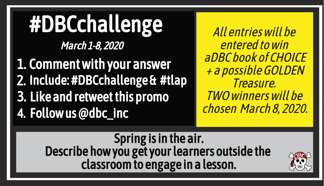 dbc_inc's tweet photo. Want a FREE @dbc_inc book of CHOICE?
#DBCchallenge March 1-8
All entries will be entered to win 1 book
+1 will WIN a Golden Treasure, too.🏆
Winners=Mar 8
To enter:
➡️Comment with a response to the prompt below.
➡️Add #dbcchallenge + #tlap 
➡️Like &amp; RT
➡️Follow
#dbcincbooks #tlap https://t.co/Mn28N9LqZW