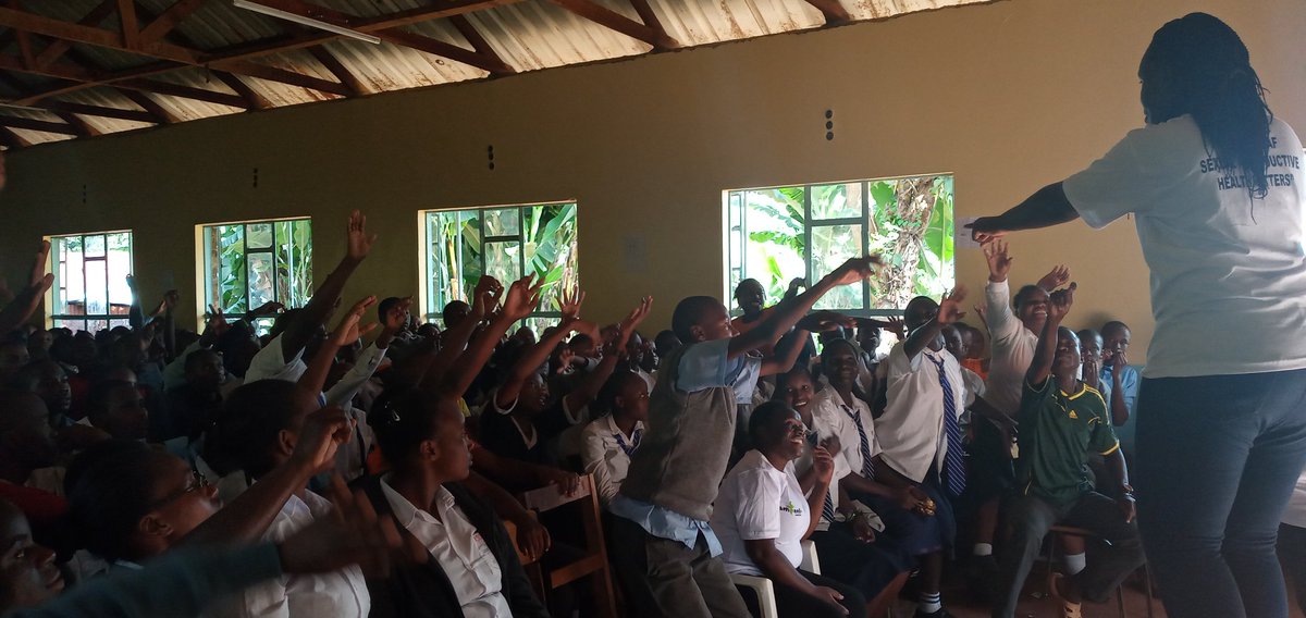 IvonePam's tweet photo. Engaging students at Rev Muhoro school for the deaf on matters of menstrual health.
What do you and the people around you think of menstrual health?
#MHMplusD #letsendperiodstigma #youthendperiodstigma #men4herperiod @FedwenKenya @amkeniwakenya https://t.co/kRTs8vqX5y