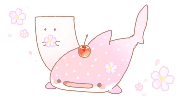 桜もめんと桜ソーダじんべえざめ 