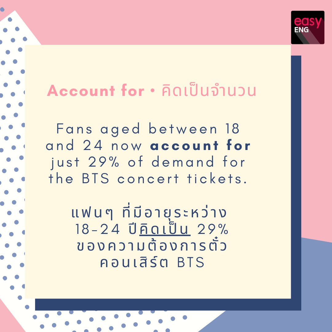 EToeic's tweet photo. 🤗ศัพท์ออกสอบบ่อย "account for"
เป็น phrasal verb ที่ข้อสอบชอบเอาไปออกบ่อยมากๆ
แต่... มันมีหลายความหมายนะคะ ไปดูกัน

#ครูสร้อย #easytoeic #easyeng #gatpat #gateng #เตรียมอุดม #triamudom #gat #onet #ielts #toefl #tuget #cutep #vocab #toeic #9วิชาสามัญ #tcas #ศัพท์อิ้ง #แกรมม่า https://t.co/zqOPNd1o8n